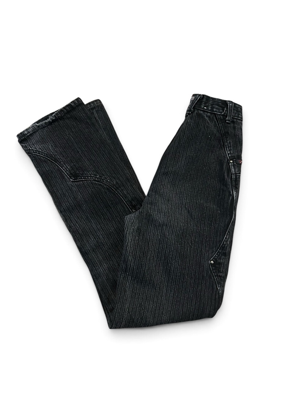 1990s Vintage BLAZE Pinstripe High Rise Western Jeans 23” x 30”
